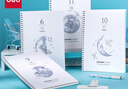 得力（deli）B5/60張線(xiàn)圈本螺旋本筆記本子學(xué)生練習本4本裝LB560(問(wèn)蒼穹9) 曬單實(shí)拍圖