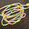 超級京神竹節跳繩兒童幼兒園初學(xué)專(zhuān)用小學(xué)生大班繩子不打結一年級入門(mén) 姓名定制款 【萌暖黃2.2m繩長(cháng)】幼耐磨不打結 曬單實(shí)拍圖