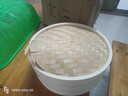 竹杉緣籠屜竹蒸籠家用蒸籠竹制商用小籠包蒸屜蒸包子竹編小蒸鍋蒸格竹子 外徑33cm加深款-3籠1蓋+3蒸布 曬單實(shí)拍圖