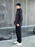 森馬（Semir）王安宇同款棉服男發(fā)熱科技棉外套三防保暖棉衣25新款冬裝連帽上衣 黑色90001 M 曬單實(shí)拍圖