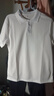 中小學(xué)生校服內(nèi)搭短袖T恤夏季休閑高中生白色上衣polo衫高中班服 白色凈版 均碼 160 曬單實拍圖