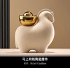 貝漢美（BHM）風(fēng)生水起客廳擺件工藝品輕奢高檔電視柜酒柜辦公室桌面玄關(guān)裝飾品 金色 曬單實拍圖