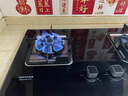 前鋒（CHIFFO）燃氣灶家用嵌入式雙灶七扇炫火5.0kW猛火灶玻鋼一級能效自適應免改孔JZT-QD305-B 曬單實(shí)拍圖