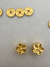 中銀鑫行桃花轉運珠吊墜足金999黃金項鏈掛墜硬金DIY手串送女友禮物 桃花吊墜（克重多退少補） 約0.8g 曬單實(shí)拍圖