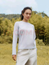 森馬（Semir）長袖T恤女吸濕速干分割戶外冬季2025插肩袖抓絨上衣109725101012 曬單實(shí)拍圖