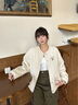Teenie Weenie小熊女裝外套2025年冬季新款清新少女風(fēng)溫暖圓領(lǐng)上衣 灰色 M 曬單實(shí)拍圖