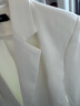 顏域氣質(zhì)西裝外套女士2025春季收腰顯瘦職業(yè)裝高級感正裝 白色 XL 曬單實(shí)拍圖