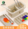馬利(Marie's)多功能三合一洗筆筒 學(xué)生初學(xué)者調色盒顏料盒三合一水桶 帶筆孔可晾筆洗筆桶 H51013 速寫(xiě) 馬克筆繪畫(huà) 曬單實(shí)拍圖
