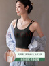 帛芮吊帶背心女夏內搭打底外穿交叉美背文胸一體帶胸墊抹胸上衣 曬單實(shí)拍圖