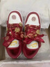 AJ婚鞋新娘鞋本命年紅色女鞋兩穿秀禾絕美不累腳結婚鞋情侶鞋板鞋 喜上眉梢520+婚鞋配飾 35 曬單實(shí)拍圖