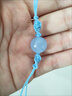 芠拉鑰匙U盤(pán)手機掛繩女高端短款紅色防丟繩門(mén)禁卡雙頭繩手機鏈小掛件 藍玉髓+湖藍色盤(pán)龍掛繩 曬單實(shí)拍圖