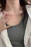 伊燦冷淡風微笑彎彎項鏈女2025年新款爆款高級感輕奢小眾鎖骨頸鏈配飾 冷淡風微笑彎彎項鏈女 曬單實拍圖