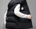 鴨鴨男女同款羽絨馬甲2025年秋季情侶時(shí)尚外穿無(wú)袖鴨絨連帽保暖短外套 曬單實(shí)拍圖