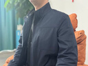 CAIDEN KETCH品牌男裝立領(lǐng)夾克男士2025秋季新款拉鏈商務(wù)茄克休閑派克上衣外套 高檔深藍色 【現貨速達】 XL 180 建議140-155斤 曬單實(shí)拍圖