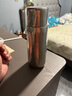 TUNE-PATTERN純鈦保溫杯雙層高檔磁吸鈦杯燜泡茶杯養(yǎng)生鈦水杯教師節(jié)禮品鈦杯子 炫目銀【送皮質杯套】430ml 曬單實拍圖