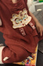 心楠男童漢服套裝夏裝嬰兒上衣褲子男女寶寶周歲禮服夏季兒童國風(fēng)衣服 紅色老虎套裝【送包包】 薄款 90 (S) 曬單實(shí)拍圖