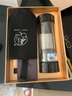 茶之戀茶水分離茶杯鈦杯雙層玻璃茶杯個(gè)人專(zhuān)用泡茶高端男女士辦公室水杯 碳纖維黑360ml 曬單實(shí)拍圖