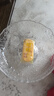 拜杰玻璃水果盤托盤輕奢客廳零食盤干果盤茶點(diǎn)心盤糖果盤 高腳錘紋 曬單實(shí)拍圖