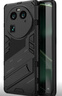 殼棧適用OPPO FindX6Pro手機殼磨砂硬殼全包邊氣囊防摔保護套新款潮牌隱形支架車載磁吸手機套 OPPO FindX6Pro【啞光黑】 防摔鎧甲殼 【配水凝膜】 曬單實拍圖