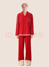 TEENIE WEENIE睡衣女秋冬季長(cháng)袖長(cháng)褲寬松舒適家居服套裝新年紅圣誕款 幸運紅（男款） XL 曬單實(shí)拍圖