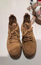 Dickies馬丁靴男鞋2026春季鞋子男款百搭工裝鞋低幫靴子男士厚底增高鞋男 淺棕 38 【偏大一碼，適合運動(dòng)鞋39】 曬單實(shí)拍圖