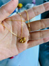 中國黃金（CHINA GOLD）黃金項鏈女士足金木馬吊墜新款生日禮物送女友老婆 足金吊墜金重約0.5g*配銀鏈【甄選禮盒】 曬單實拍圖