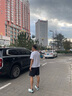 喬丹男鞋跑步鞋悅雨皮面運動鞋青少年革面防水保暖輕便減震跑鞋 象牙白/影青色 42 曬單實拍圖
