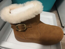 百麗（Belle）厚底增高復古雪地靴女2025冬新商場(chǎng)同款加毛保暖短靴E6W1DDD5 棕色 36 曬單實(shí)拍圖