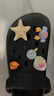 名創(chuàng  )優(yōu)品（MINISO）洞洞鞋男女夏季外穿涼鞋防滑厚底踩屎感包頭涼拖鞋 黑色+海洋星星 曬單實(shí)拍圖