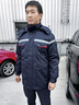 梵可梵冬季加油站防靜電工作服套裝棉衣冬裝加厚可拆卸勞保棉服外套定制 藏藍色棉服上衣【網(wǎng)格防靜電】 XL /175 曬單實(shí)拍圖