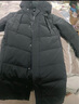 雪中飛女士羽絨服長(cháng)款冬季加厚過(guò)膝保暖美拉德連帽休閑百搭潮流羽絨外套 寶石黑 2XL (175) 曬單實(shí)拍圖
