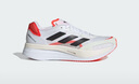 adidas ADIZERO BOSTON 10訓練備賽馬拉松輕盈玻纖柱跑鞋阿迪達斯   白色/橘紅色/黑色（男款）   43 曬單實(shí)拍圖
