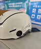 野馬（YEMA）3C認證電動(dòng)車(chē)頭盔男女摩托車(chē)半盔夏季防曬雙鏡片0感天窗四季通用電瓶車(chē)安全帽370S 卡其白配極光短 曬單實(shí)拍圖