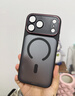 爵士駝適用蘋果17promax手機殼iPhone17pro新款磁吸Magsafe鏡頭全包防摔保護套膚感磨砂抗指紋男女款高級 【磨砂黑】超強磁吸丨原機拍照按鍵 蘋果17ProMax 曬單實拍圖