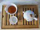 從簡(jiǎn) 家用竹制儲水式茶盤(pán)簡(jiǎn)約小號茶托盤(pán)功夫茶具茶臺竹托盤(pán) 高山竹盛水盤(pán)(中號)：35*23*6cm 曬單實(shí)拍圖