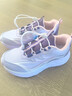 鴻星爾克（ERKE）童鞋男女童運動(dòng)鞋兒童抽繩一腳蹬彈力跑鞋薄霧紫/木槿紫35 曬單實(shí)拍圖