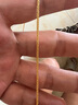 周大福肖邦鏈黃金素鏈足金項(xiàng)鏈(工費(fèi)280)45cm約5.8g EOF1604七夕 曬單實(shí)拍圖
