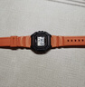 卡西歐（CASIO） 卡西歐(CASIO)小方塊數顯電子表狂飆安欣同款男防水學(xué)生運動(dòng)手表 W-218H-4B紅色表帶 曬單實(shí)拍圖