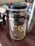heisou耐熱玻璃過(guò)濾茶具按壓式飄逸杯圍爐煮茶泡茶壺茶水分離750mlKC60 曬單實(shí)拍圖