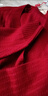 皮爾卡丹（pierre cardin）羊毛毛衣外套2024新款女秋季針織開(kāi)衫上衣外搭披肩 酒紅色 S 85-100斤穿 曬單實(shí)拍圖