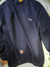 吉普（JEEP）衛衣男秋冬季寬松長(cháng)袖T恤男士圓領(lǐng)打底衫衣服男裝 深藍 4XL 曬單實(shí)拍圖