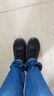 斯凱奇（Skechers）七夕禮物皮鞋男士軟底休閑皮鞋2025秋新款足弓支撐閃穿205492 曬單實拍圖