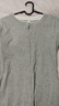 羅蒙（ROMON）棉質(zhì)假兩件V領(lǐng)短袖T恤女夏季新款休閑時(shí)尚設計感顯瘦正肩上衣 官方旗艦灰色 花灰色紐扣 M 建議96-105斤 曬單實(shí)拍圖