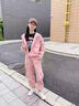 Dudant國際品牌女童工裝套裝春秋2025新款衣服兒童大童秋裝運(yùn)動(dòng)休閑穿搭 F23粉色 120 cm 曬單實(shí)拍圖