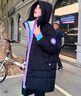 勤馳加大碼羽絨服韓版中長(cháng)款冬裝2023加肥加大碼200斤胖mm中長(cháng)款孕婦 黑色 3XL 建議171-200斤 曬單實(shí)拍圖
