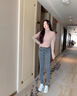慕麥昆小白鞋女松糕厚底女鞋2025新款超火全白真皮韓版百搭運動(dòng)鞋 黑絨尾（增高6公分） 單層 37 曬單實(shí)拍圖