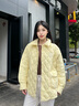 Teenie Weenie小熊女裝羽絨服2025冬季新款溫暖舒適通勤風(fēng)羽絨外套 黃色 S 曬單實(shí)拍圖