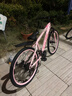 ICOLOUR自行車(chē)成人山地車(chē)公路賽車(chē)單車(chē)騎行變速內走線(xiàn)學(xué)生男女青少年 【薔薇粉】超強減震-鋼架輻條輪 26寸21速（160-180cm） 曬單實(shí)拍圖