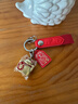 米勒斯（Milesi）招財貓鑰匙扣高級感車(chē)載掛件情侶汽車(chē)鑰匙鏈女生生日圣誕禮物女生 紅繩+金色貓 曬單實(shí)拍圖