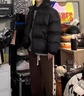 秋冬季短款棉衣男士外套羽絨棉服學(xué)生寬松大碼立領(lǐng)港風(fēng)保暖棉襖男 黑色 M 曬單實拍圖